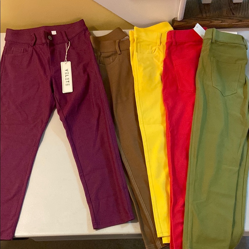 BNWT YELETE Pack of 5 colourful jeans